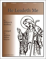 He Leadeth Me Handbell sheet music cover Thumbnail